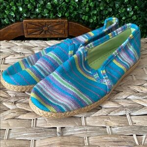 Keds Colorful Striped Espadrilles Sz 7.5